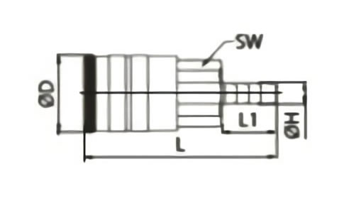 USA Quick Coupler LU2-2SM Size