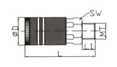 USA Quick Coupler LU2-2SM Size