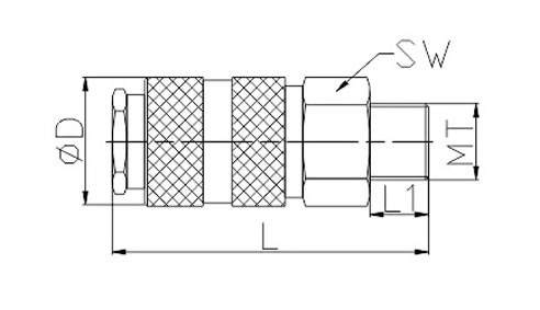 Europe Universal Interchange Coupling LWE1-2SM Size