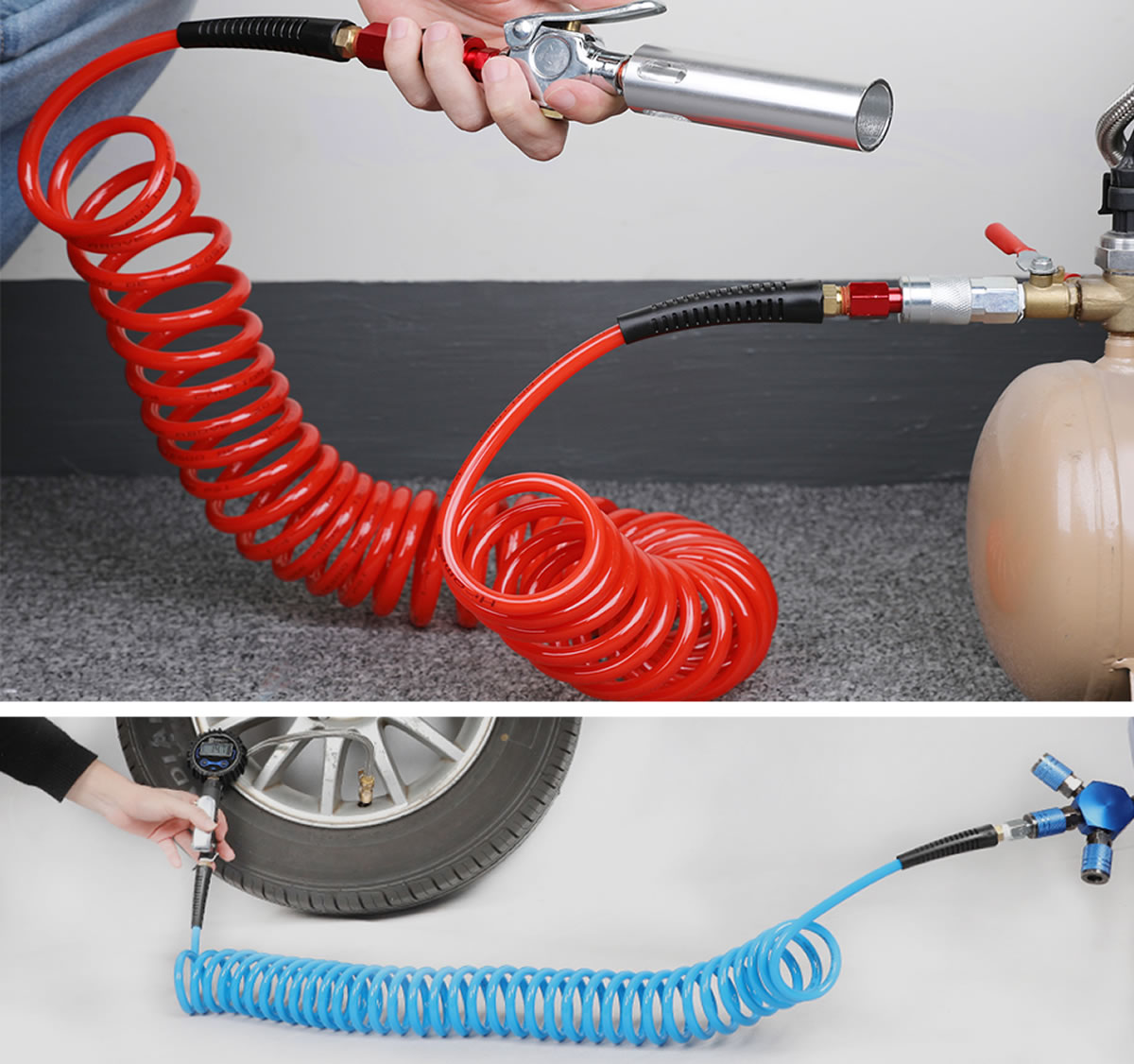 Polyurethane Recoil Air Hose Application