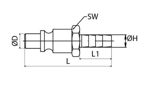 Universal Interchange Coupler Plug LWE1-2PH Size