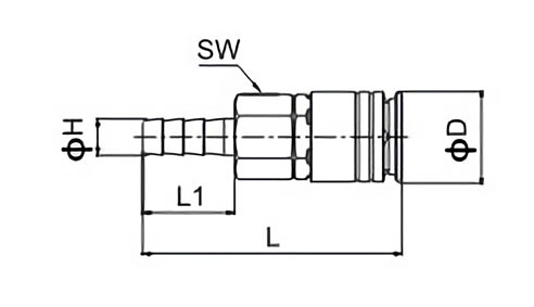 Pneumatic Quick Connect Couplings Nitto 20SH Size