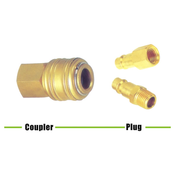 Pneumatic Fittings And Couplings Brass Quick Coupler LWE6