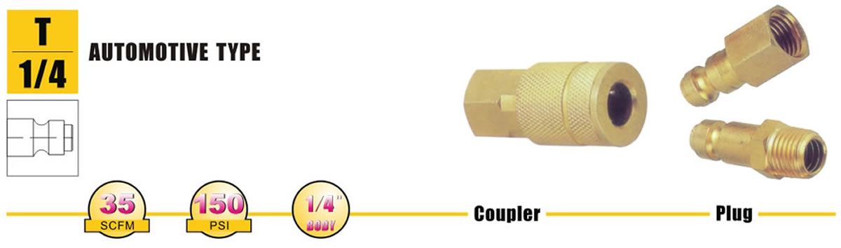 Quick Disconnect Couplers LU4 Brass Couplings