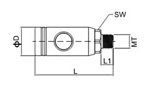 Safety Air Coupler lu19-2sm size