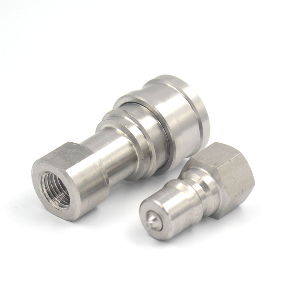 ISO7241-B KZF Stainless Steel Hydraulic Quick Release Couplings - Quick ...