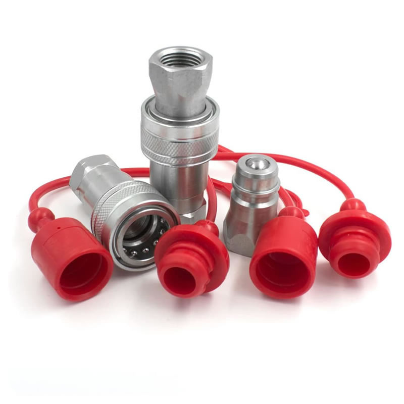 Ag Hydraulic Quick Connect Tractor Couplers with Dust Caps