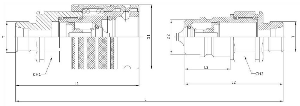 ISO 5675 Agriculture Hydraulic Quick Coupling Drawing