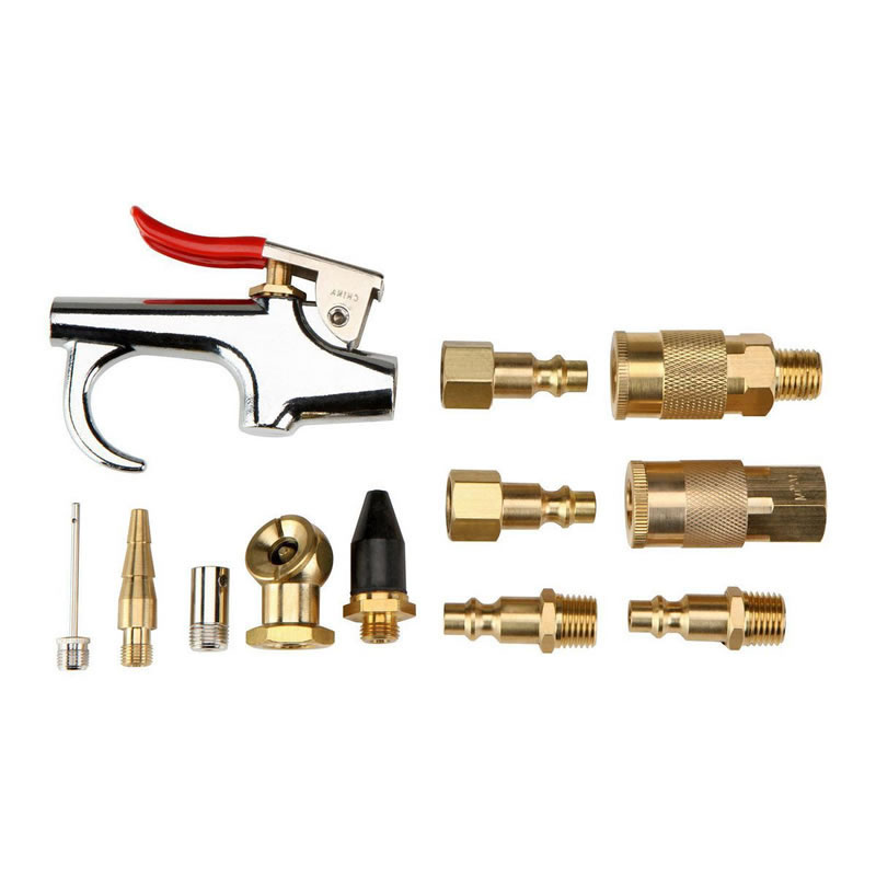 12 Piece Brass Air Tool Accessory Kit