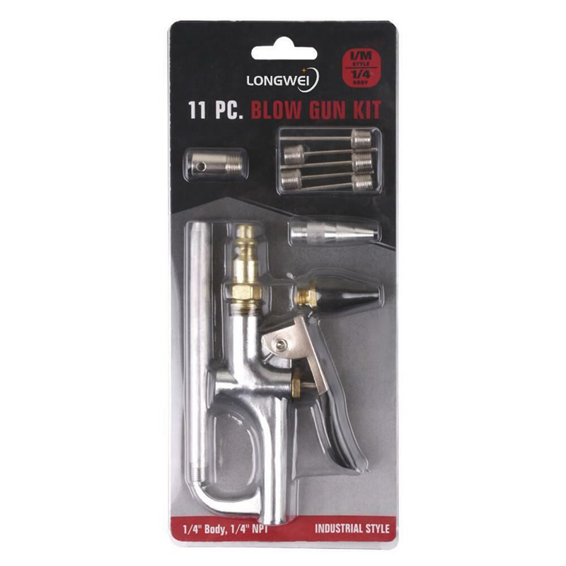 11 piece BLOW GUN Accessory KIT Retail Customization Packaging